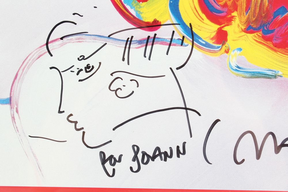 Peter Max Signed Limited Edition Poster "Friends/Century Ladies"