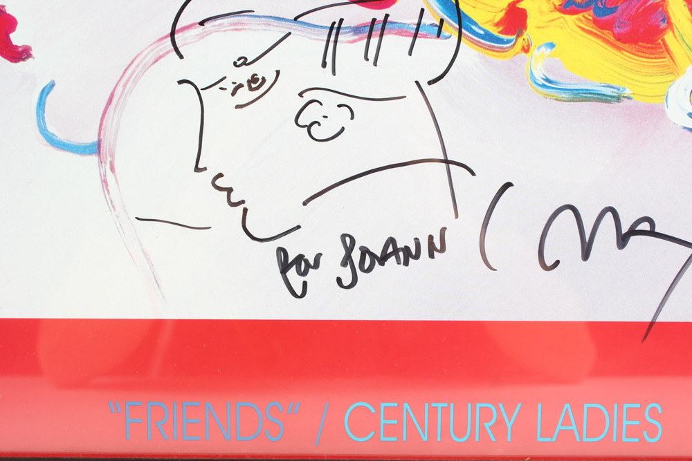 Peter Max Signed Limited Edition Poster "Friends/Century Ladies"
