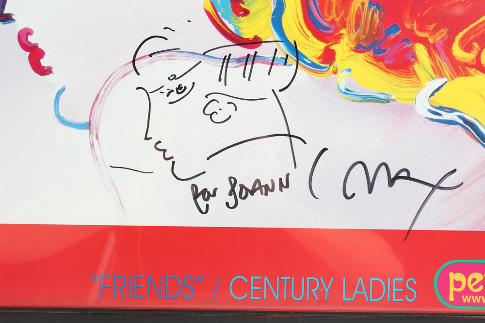 Peter Max Signed Limited Edition Poster "Friends/Century Ladies"