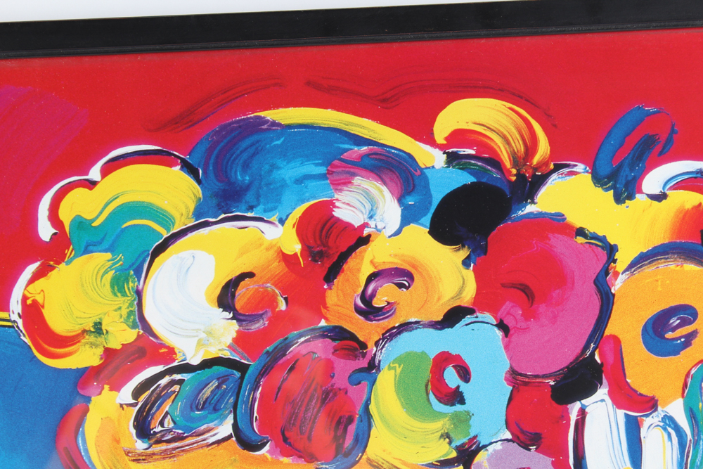 Peter Max Signed Limited Edition Poster "Friends/Century Ladies"