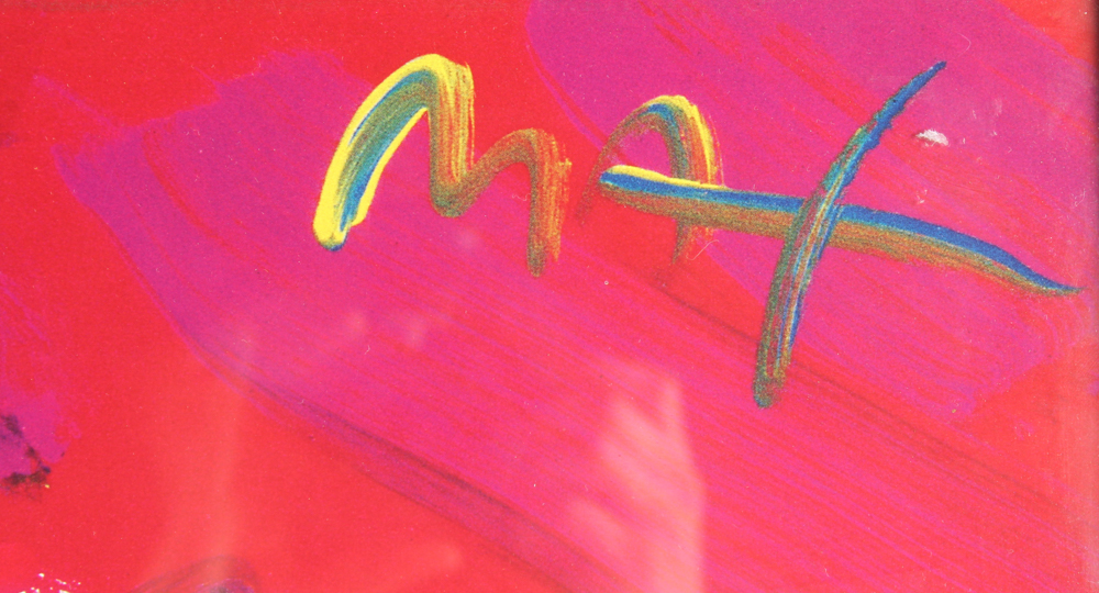 Peter Max Signed Limited Edition Poster "Friends/Century Ladies"