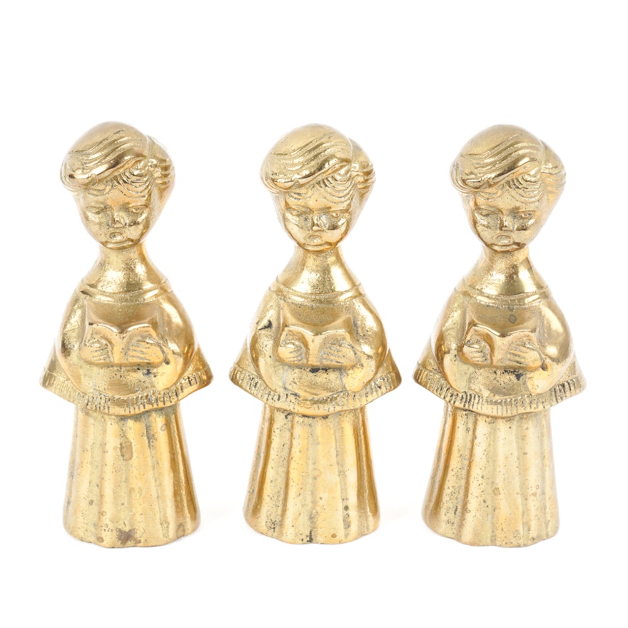 Brass Choir Children Figurines