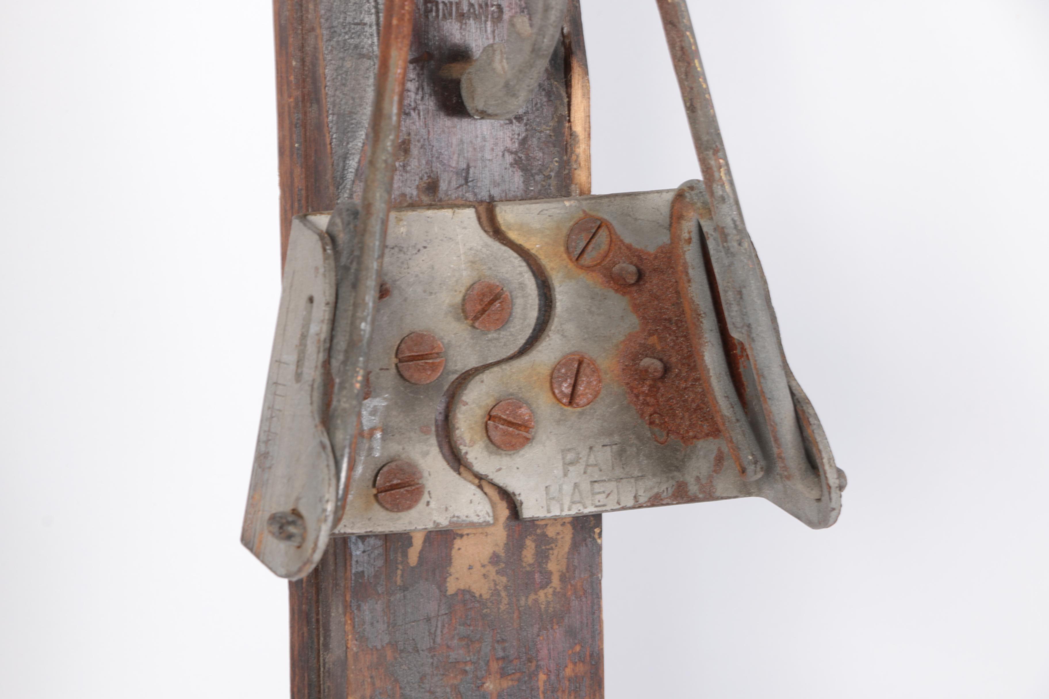 Pair of Vintage Wooden Skis