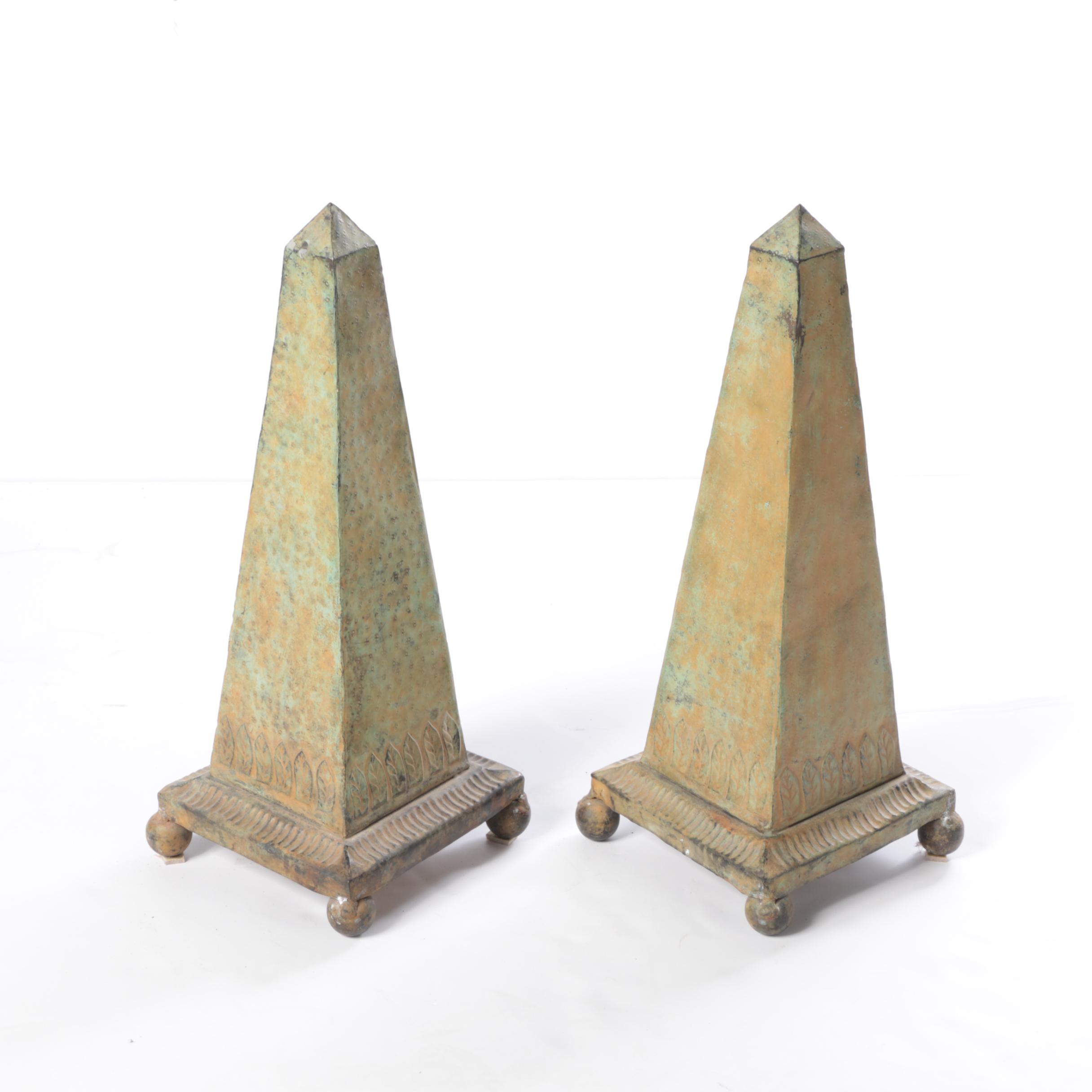 Pair of Decorative Obelisks