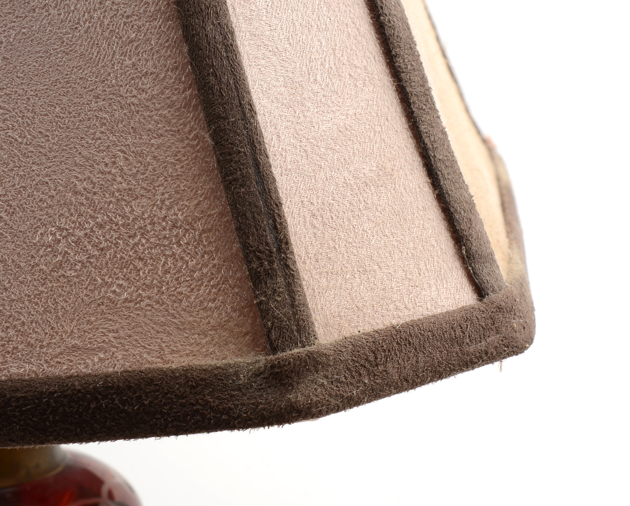 Vintage Ruby Cut to Clear Glass Table Lamps