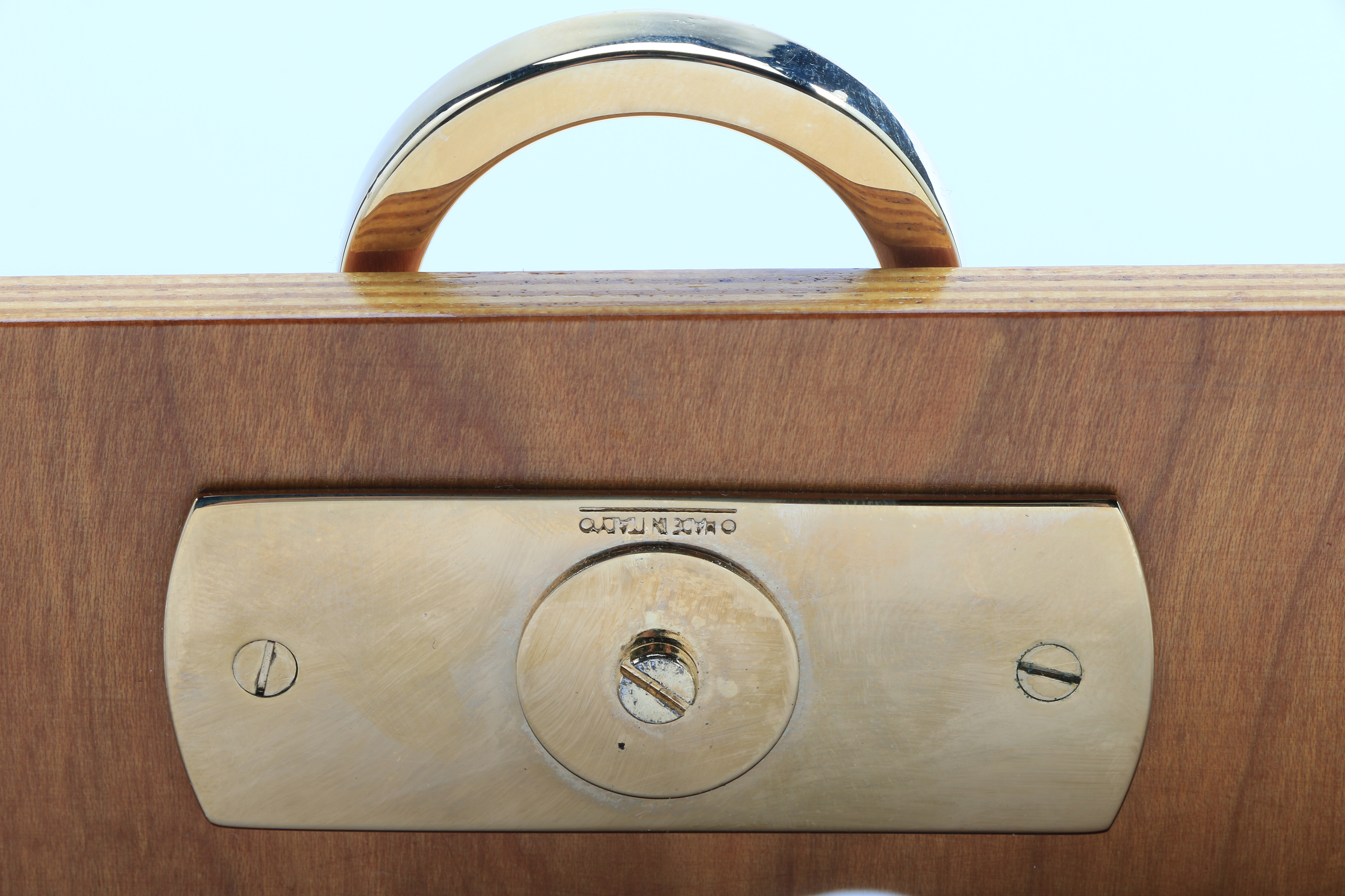 Vintage Salvatore Ferragamo Marrone "In The Wood"  Cherry Wood Handbag