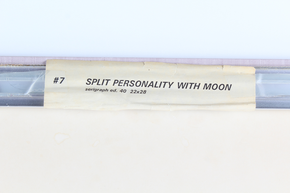 George Rodrigue Signed Serigraph "Split Personality with Moon"