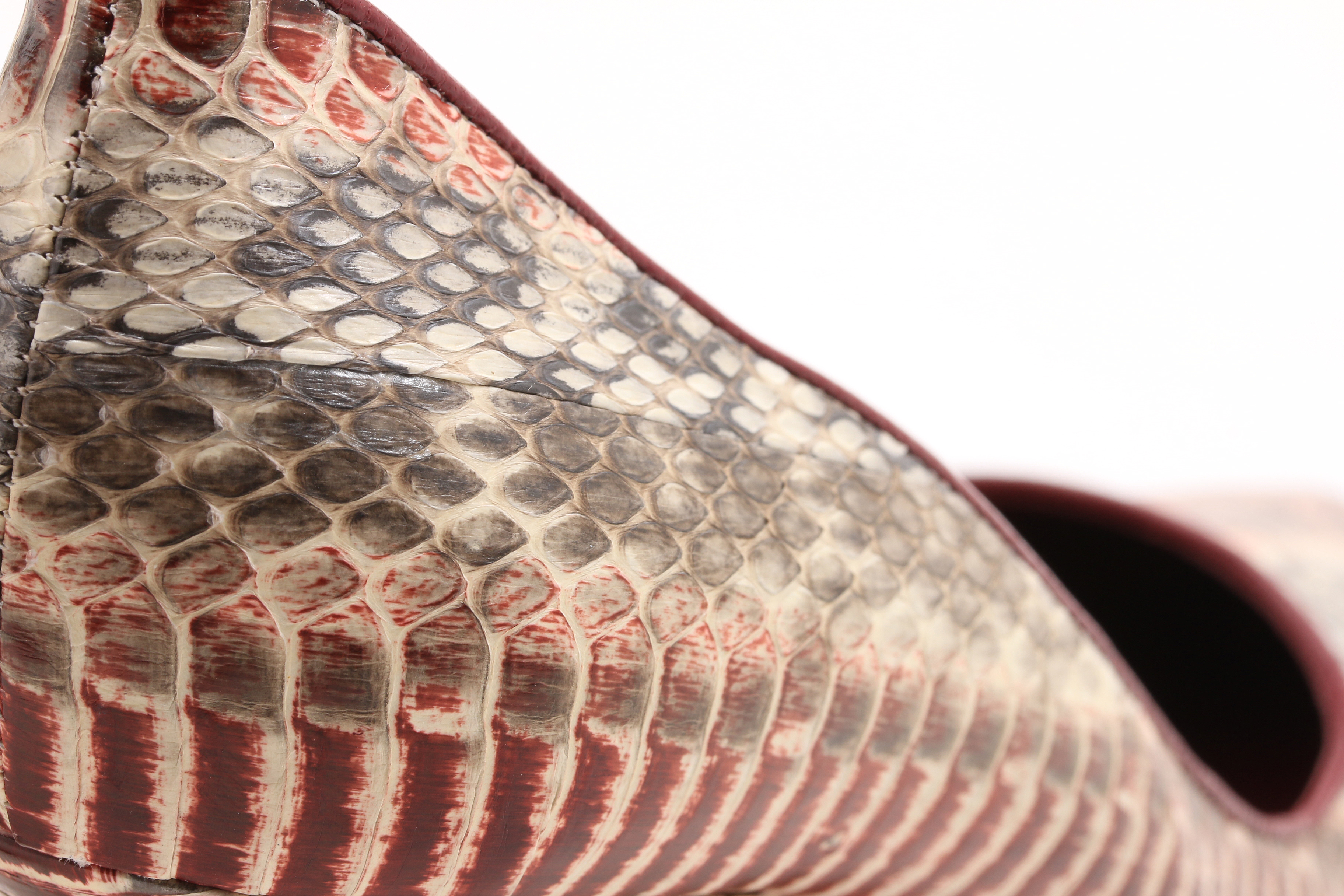 Manolo Blahnik "Newcio" Snake Skin Pump