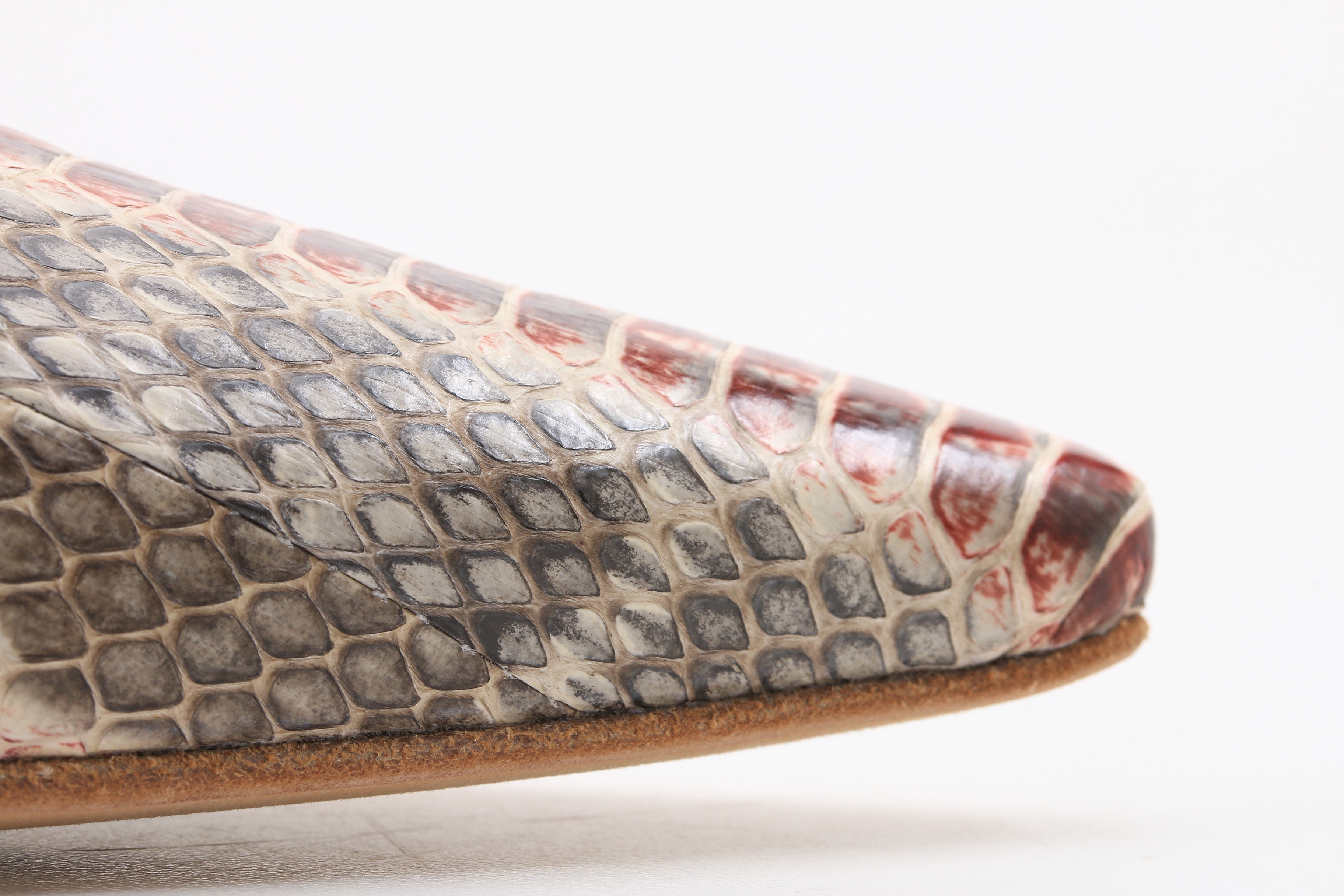 Manolo Blahnik "Newcio" Snake Skin Pump