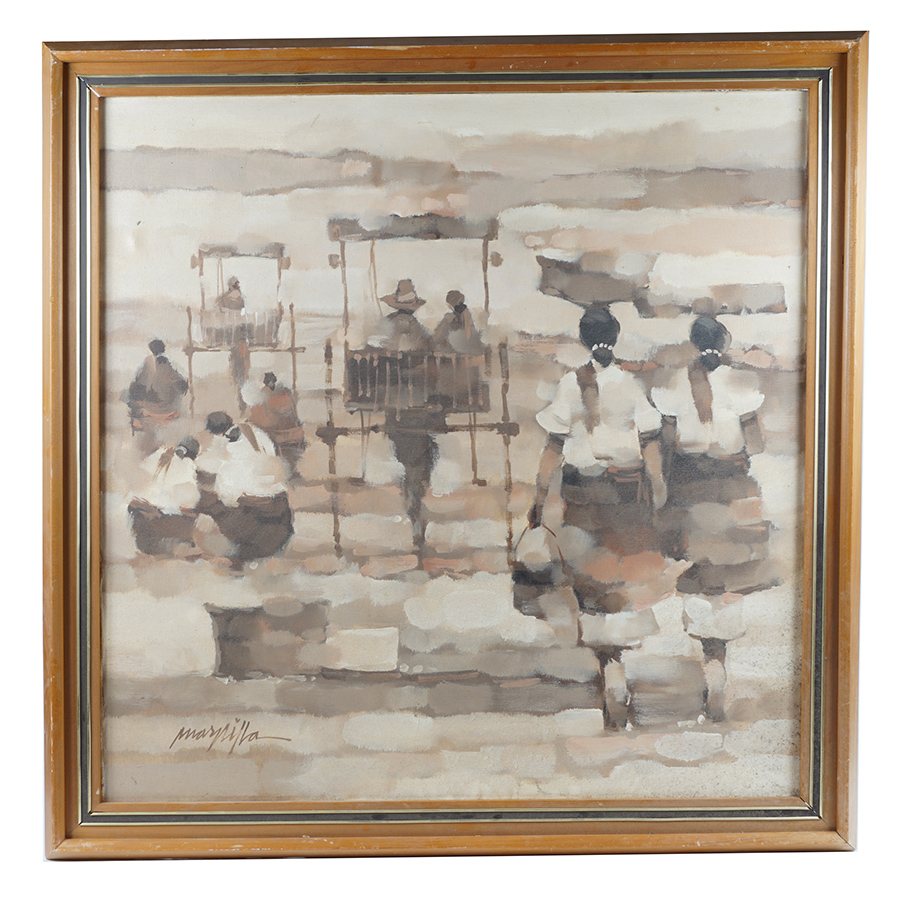 Marzilla Original Signed Oil Painting on Canvas