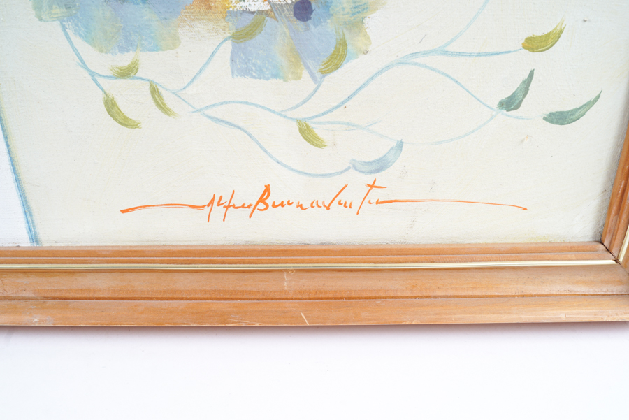 Acrylic Painting of a Floral Still Life