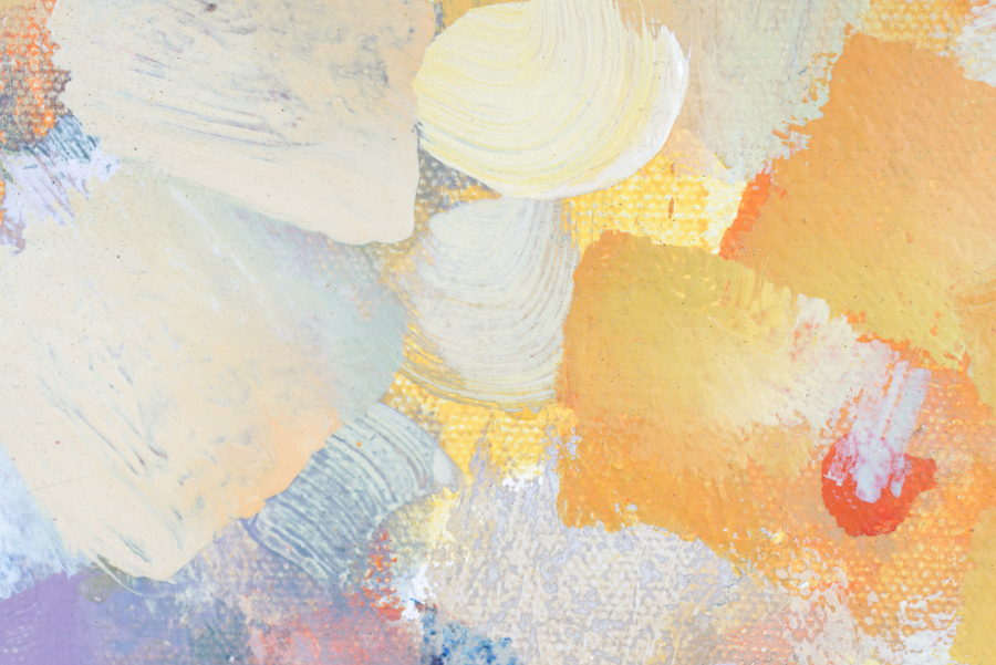 Acrylic Painting of a Floral Still Life