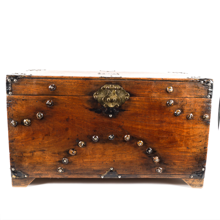 Korean "Ham" Chest with Decorative Hardware