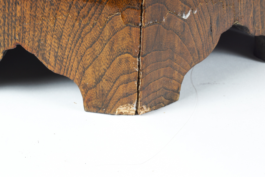 Vintage Octagonal Wood and Brass Korean Locking Hat Boxes