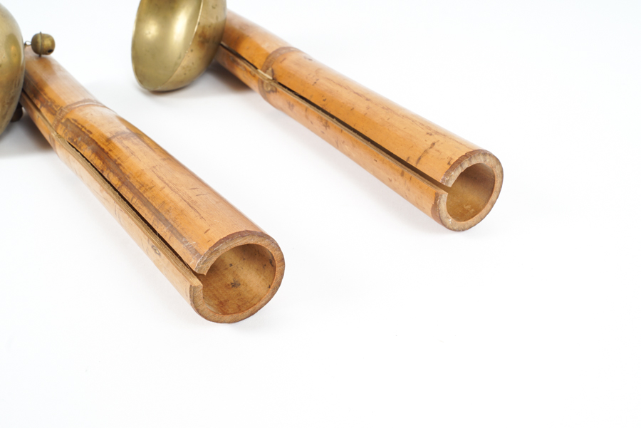 Pair of Vintage Bamboo Hand Chimes