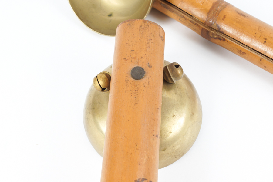 Pair of Vintage Bamboo Hand Chimes