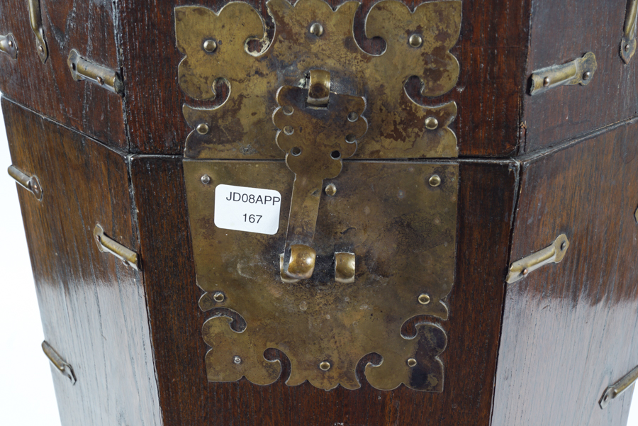 Vintage Korean Locking Hat Box