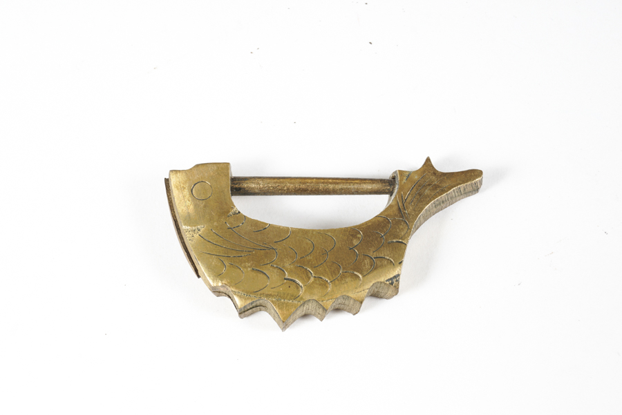 Vintage Korean Locking Hat Box