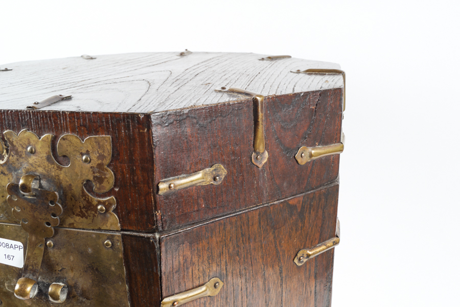 Vintage Korean Locking Hat Box