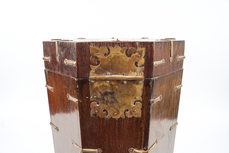 Vintage Korean Locking Hat Box