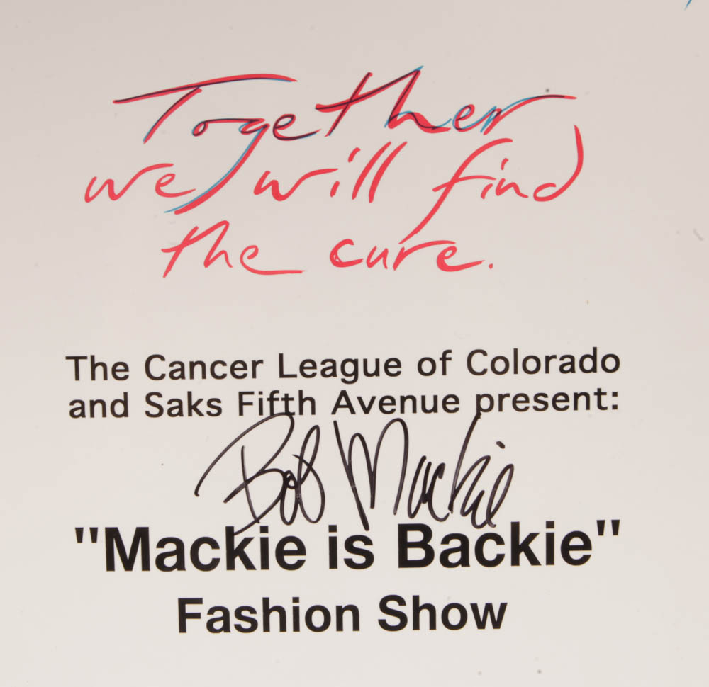 Bob Mackie Signed, Framed Fashion Event Poster