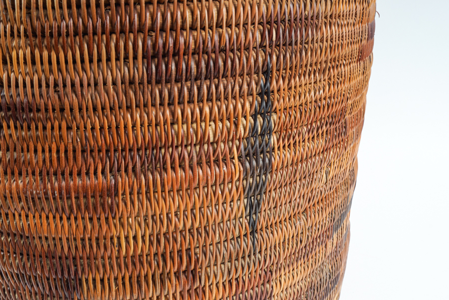 Large South African Handwoven Lidded Basket