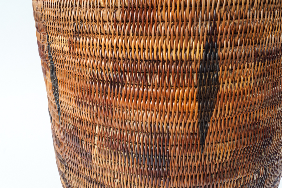 Large South African Handwoven Lidded Basket