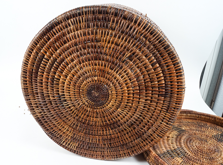 Large South African Handwoven Lidded Basket