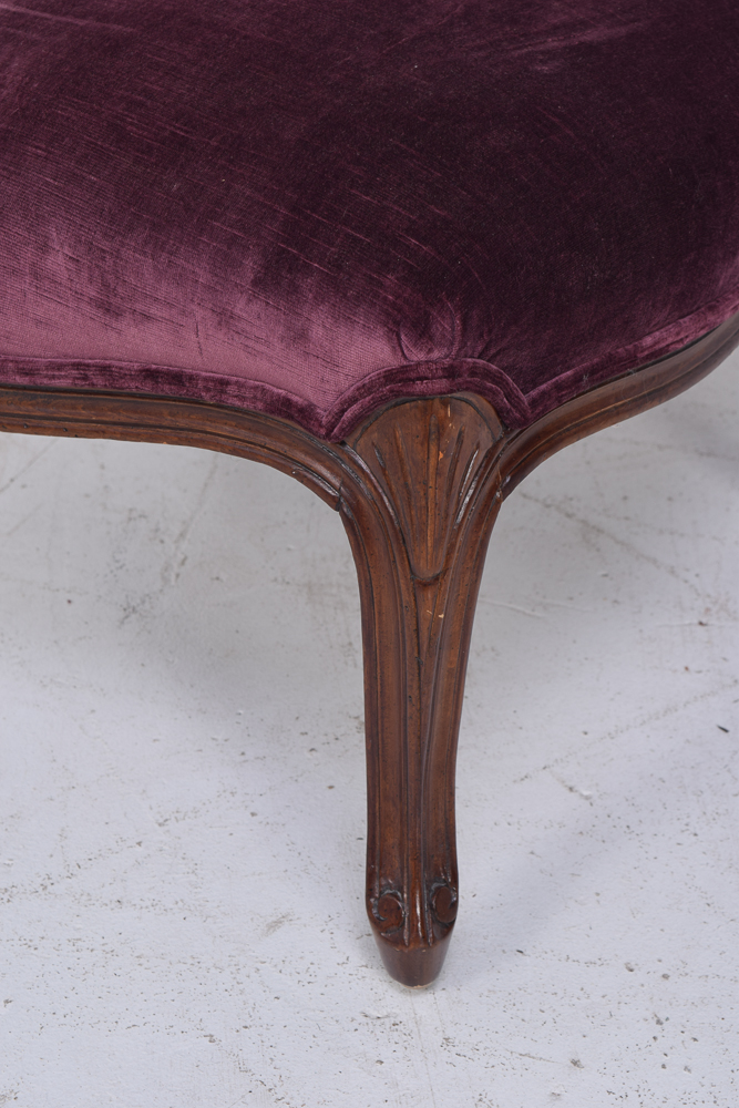 Louis XV Style Slipper Chair Pair