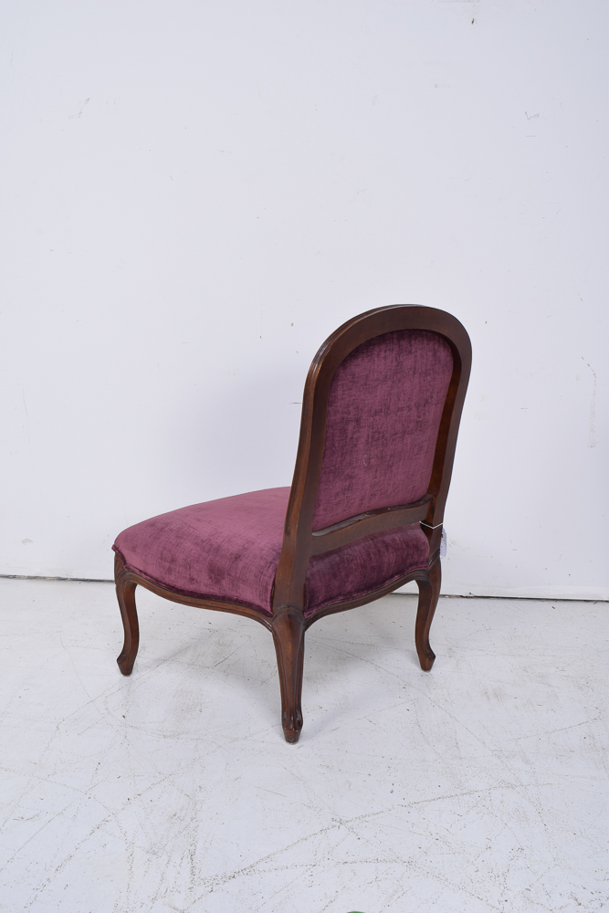 Louis XV Style Slipper Chair Pair