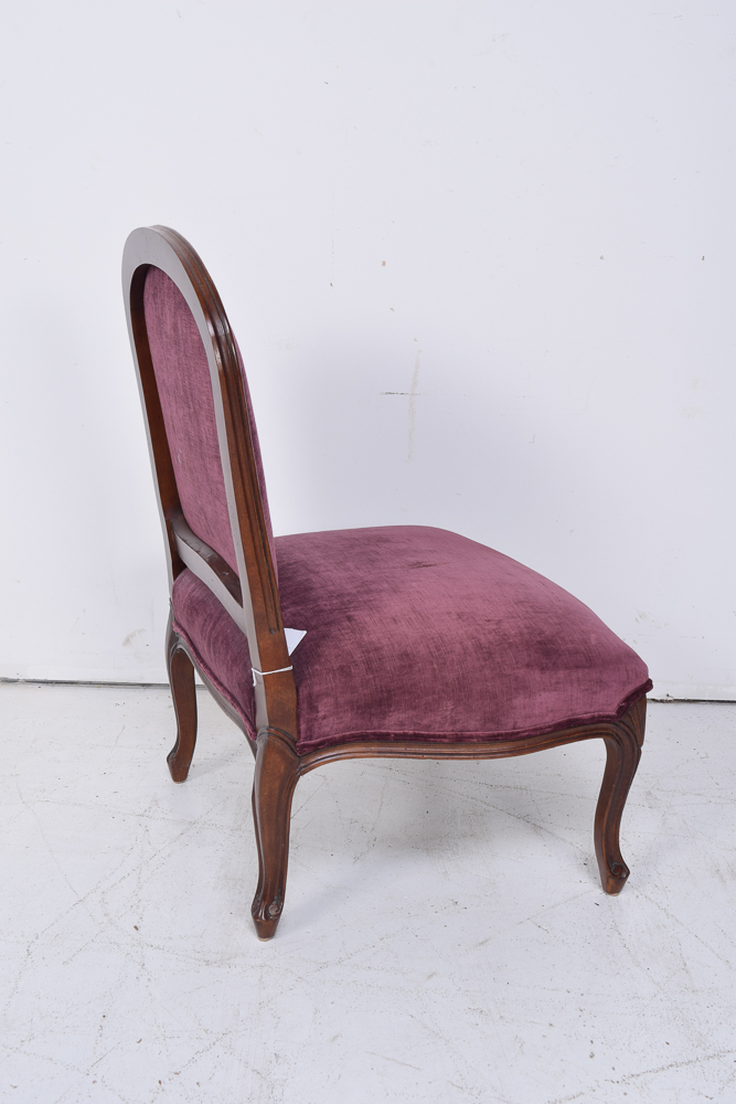 Louis XV Style Slipper Chair Pair