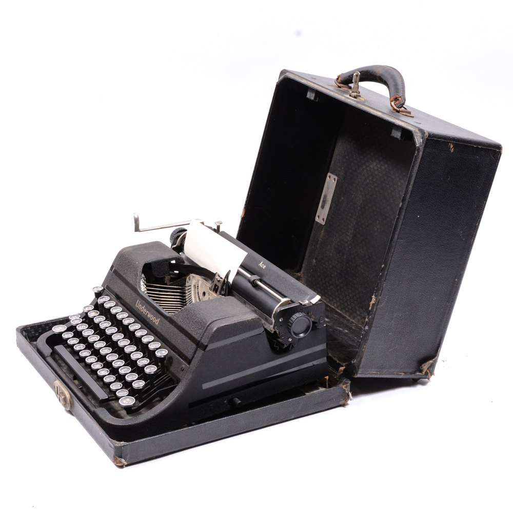 Antique Underwood "Ace" Typewriter