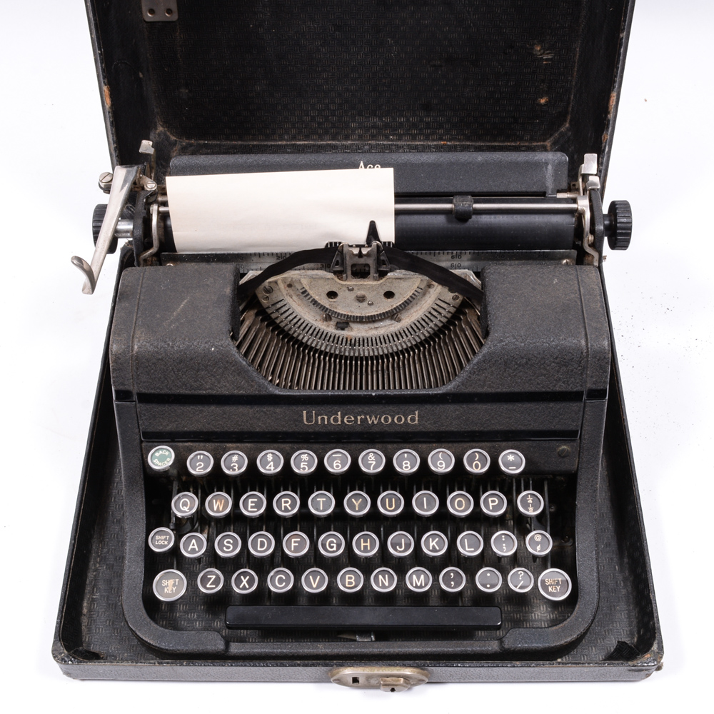 Antique Underwood "Ace" Typewriter