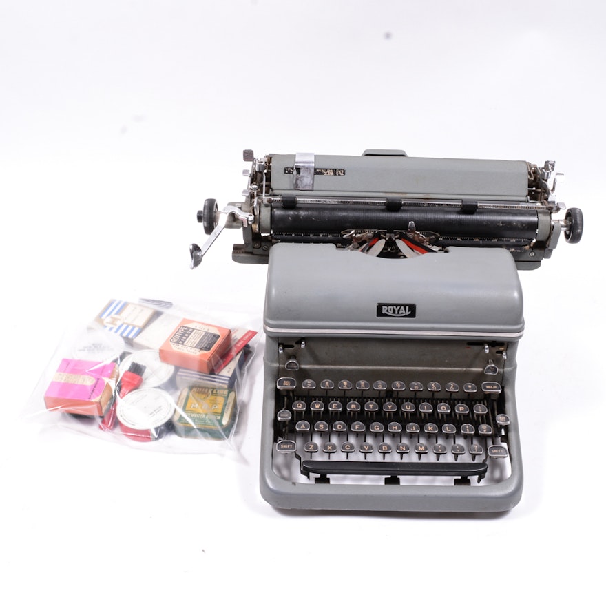 Vintage Royal Typewriter Including Vintage Ink