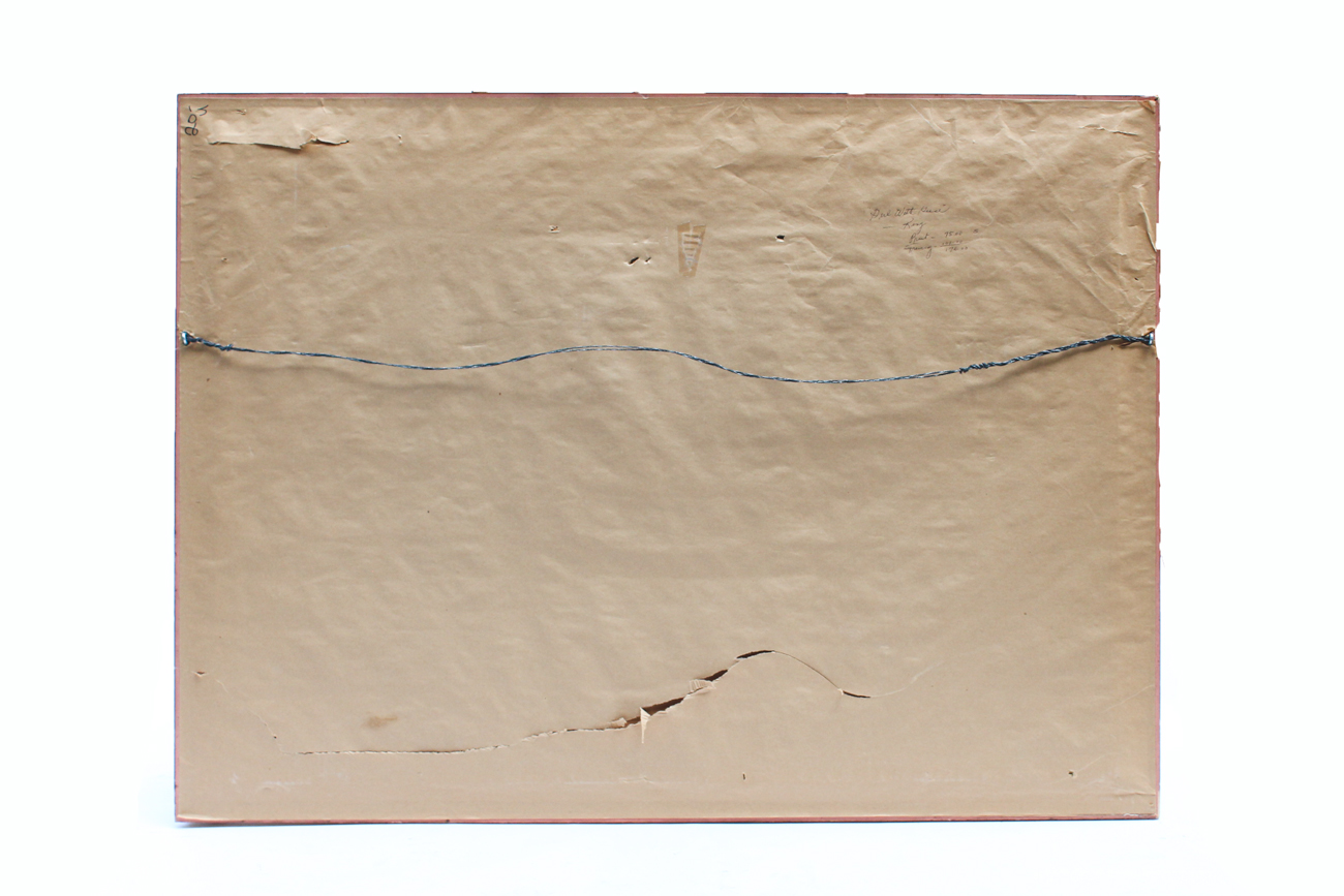 J.S. King Offset Lithograph Titled "Girl with Geese"