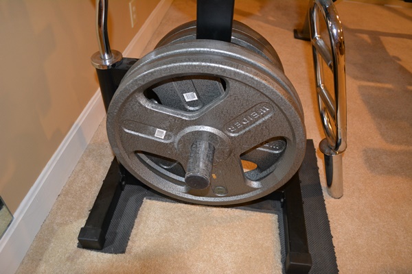 Weider 235 Pro Weight Bench Exerciser, Weight Rack and Weights