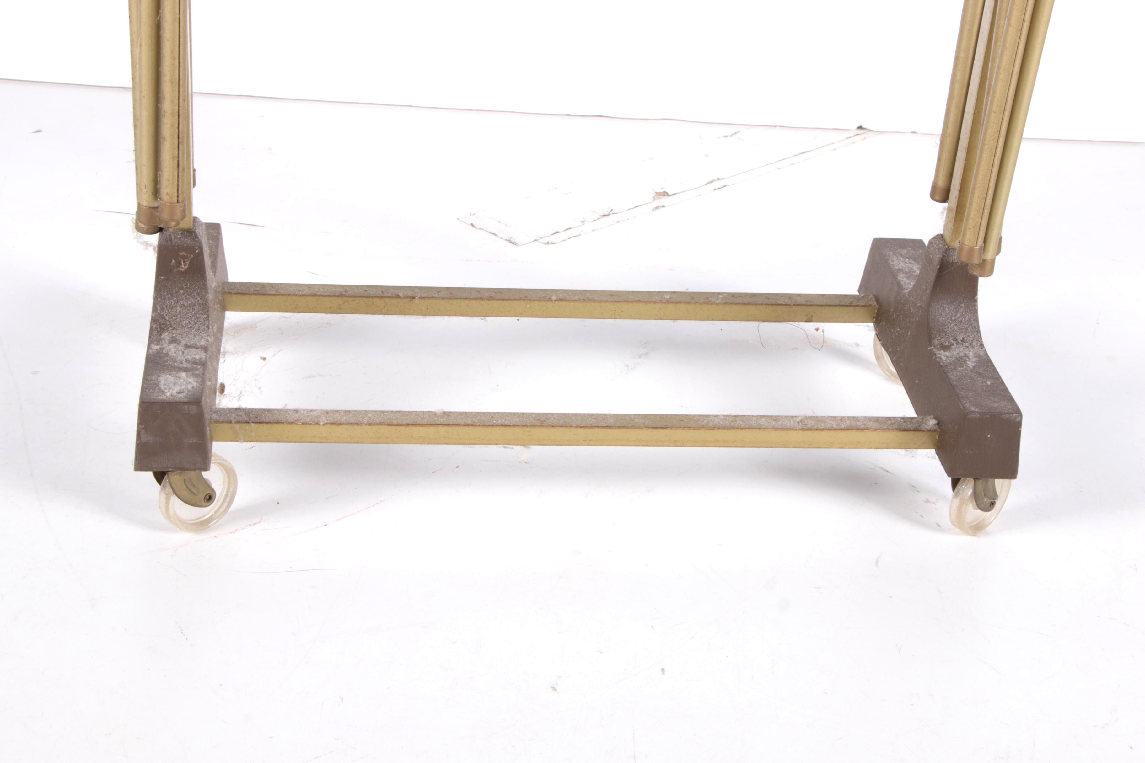 Vintage Metal TV Trays on Stand