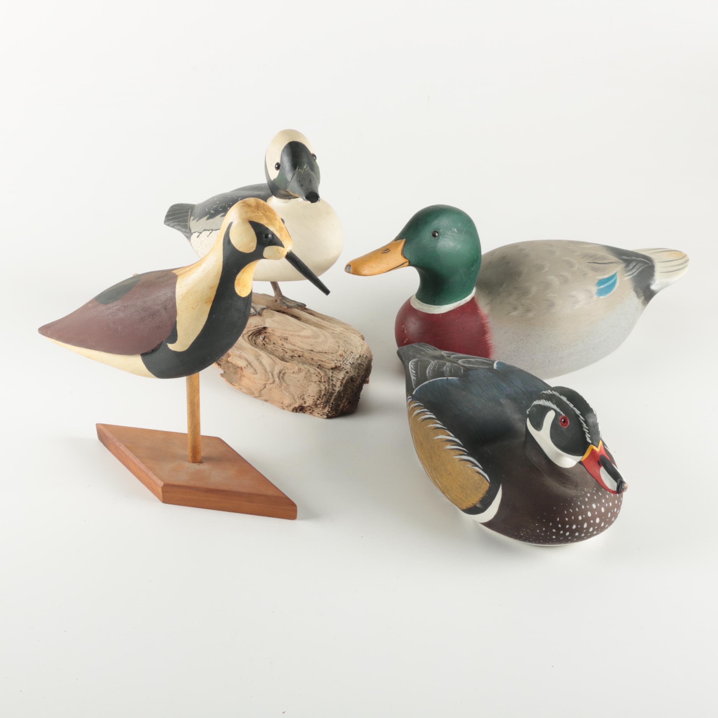 Wooden Bird Figurines