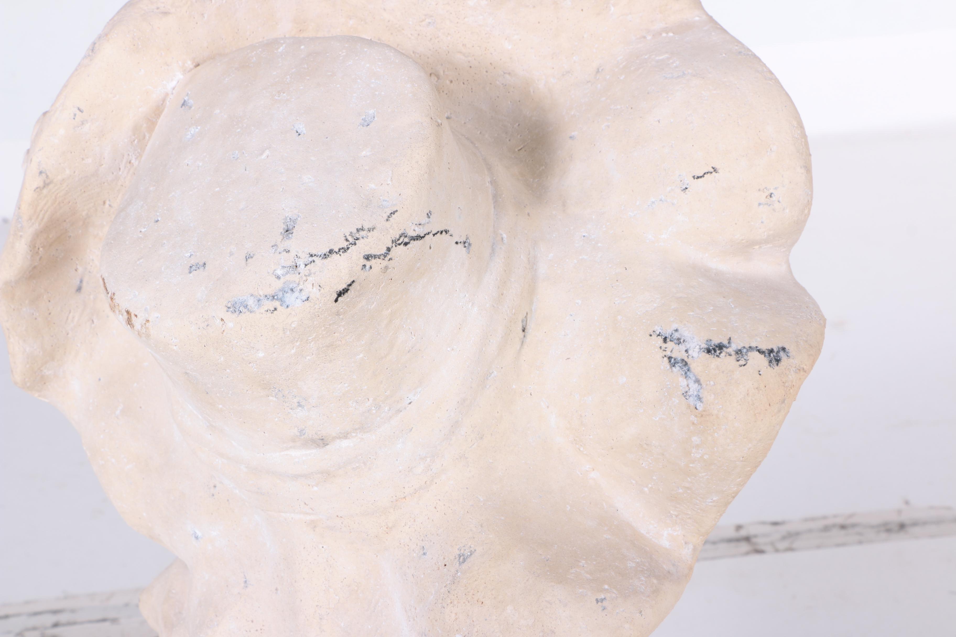 Reproduction Plaster Bust After Morin of a Gibson Girl with a Hat