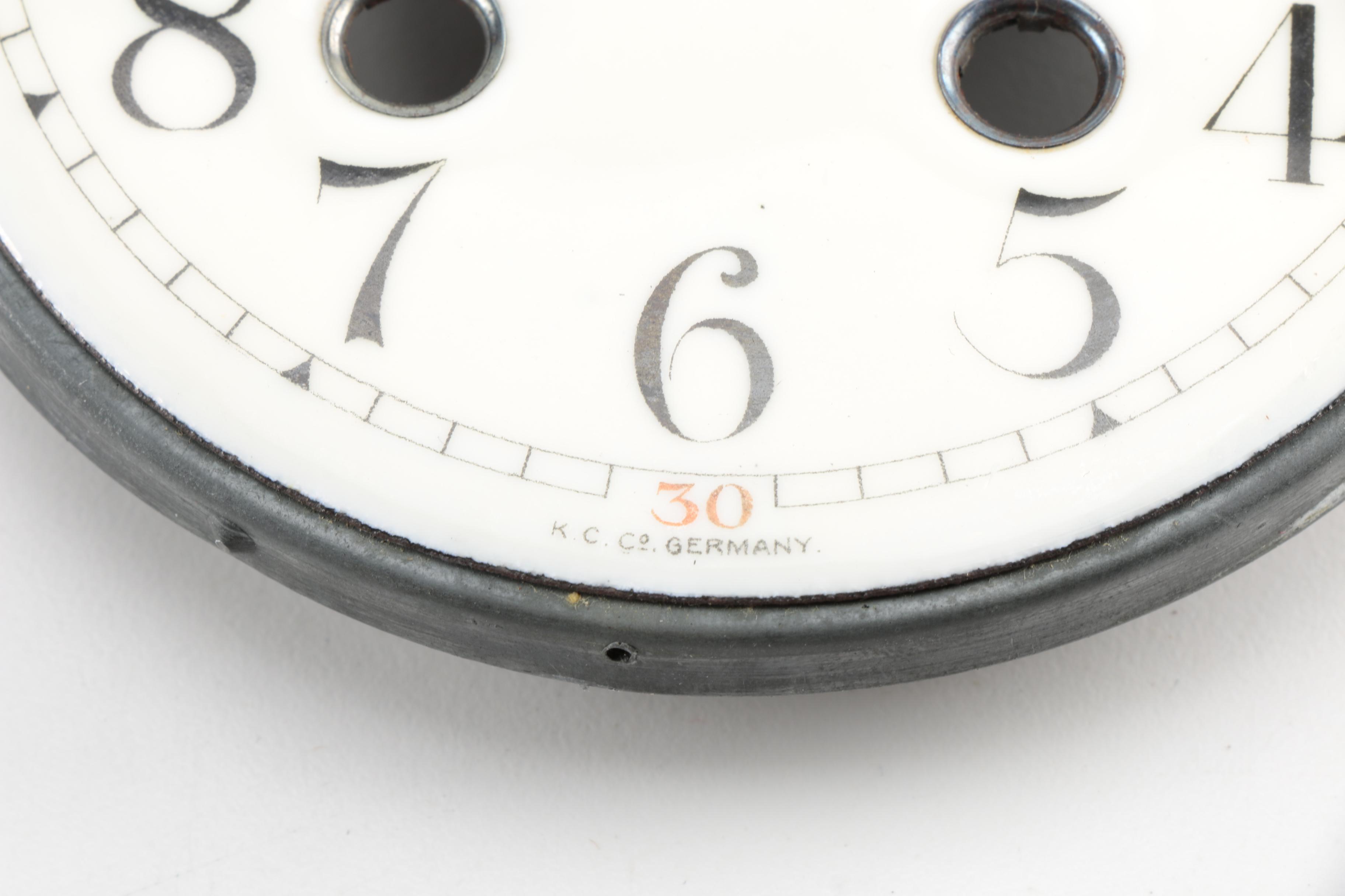 Vintage Clock Dials with Barometer Face