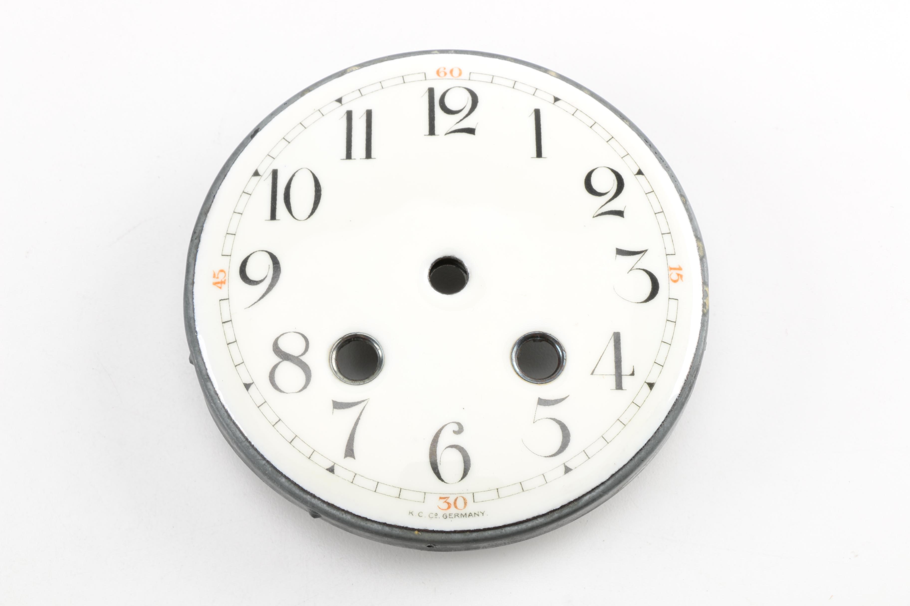 Vintage Clock Dials with Barometer Face