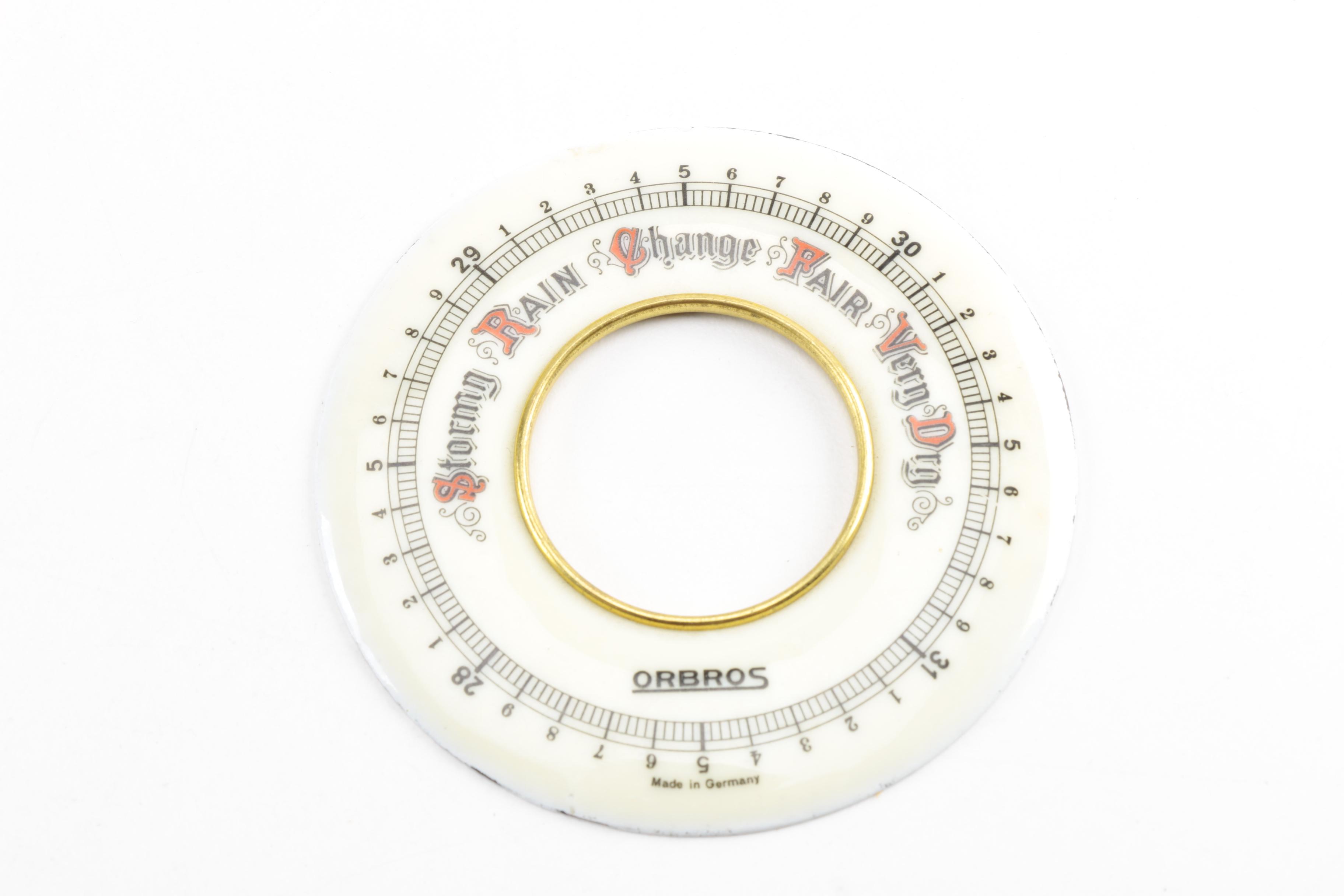 Vintage Clock Dials with Barometer Face