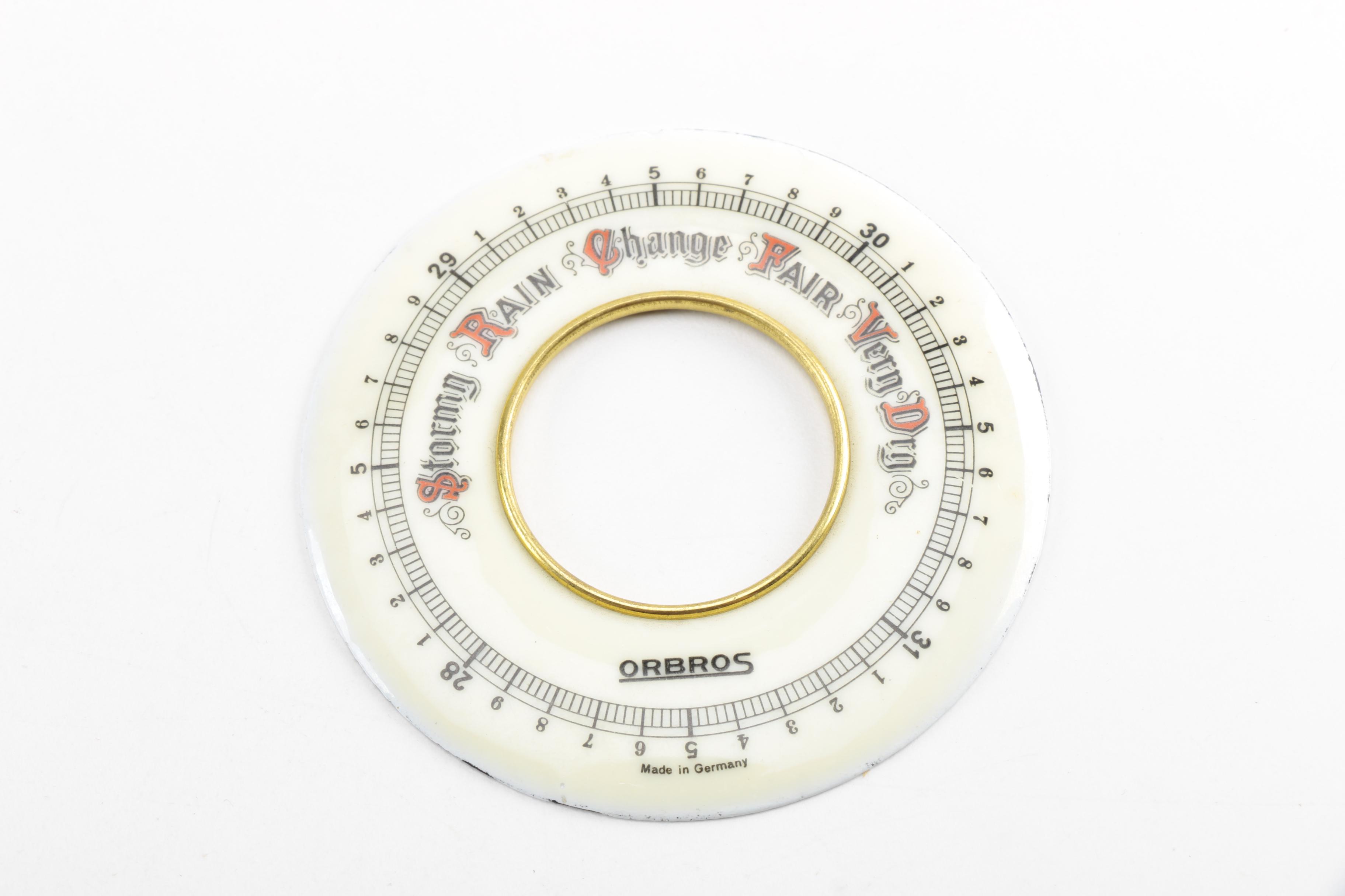 Vintage Clock Dials with Barometer Face