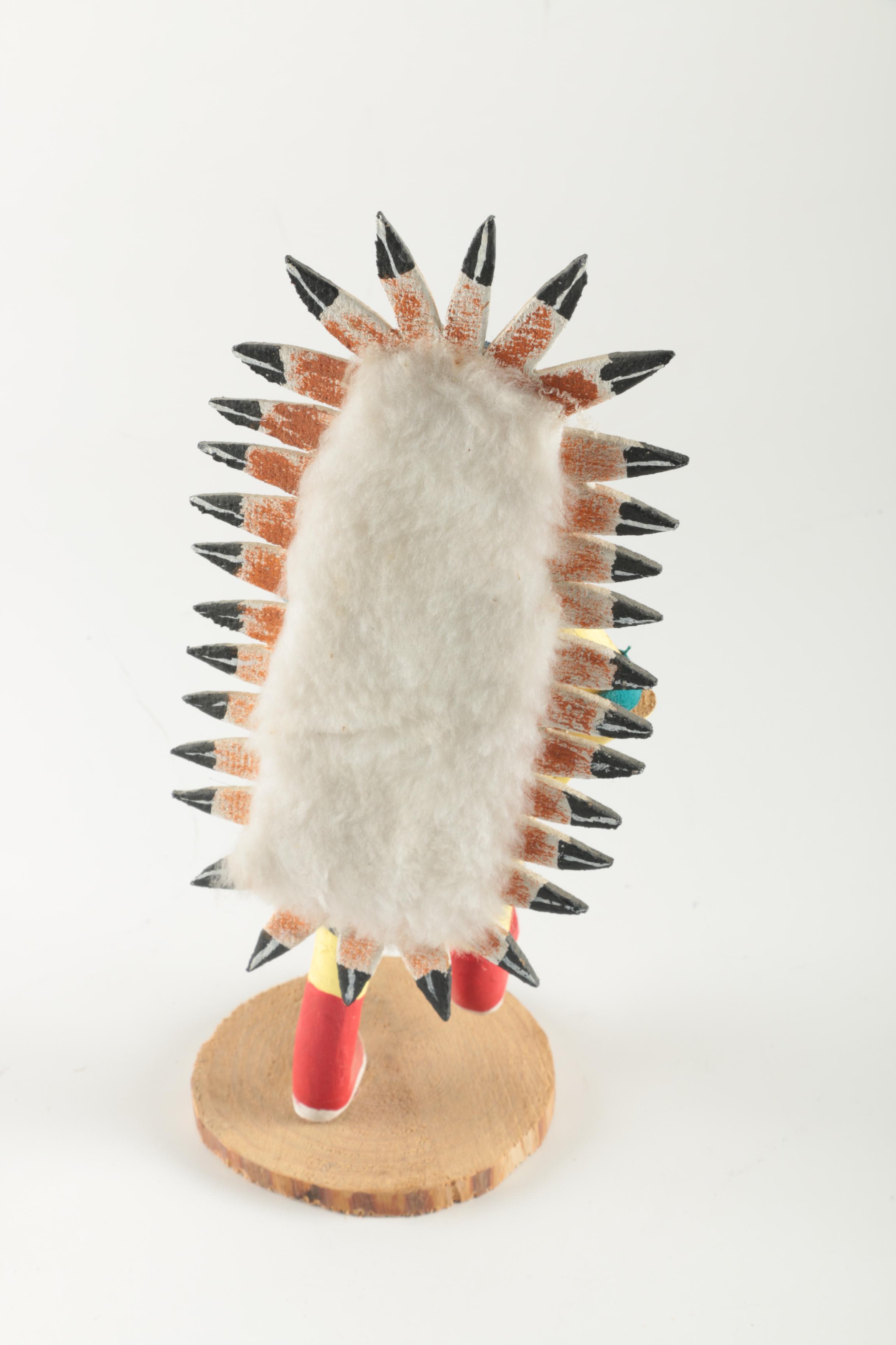 Carved Wood Chasing Star Kachina Doll