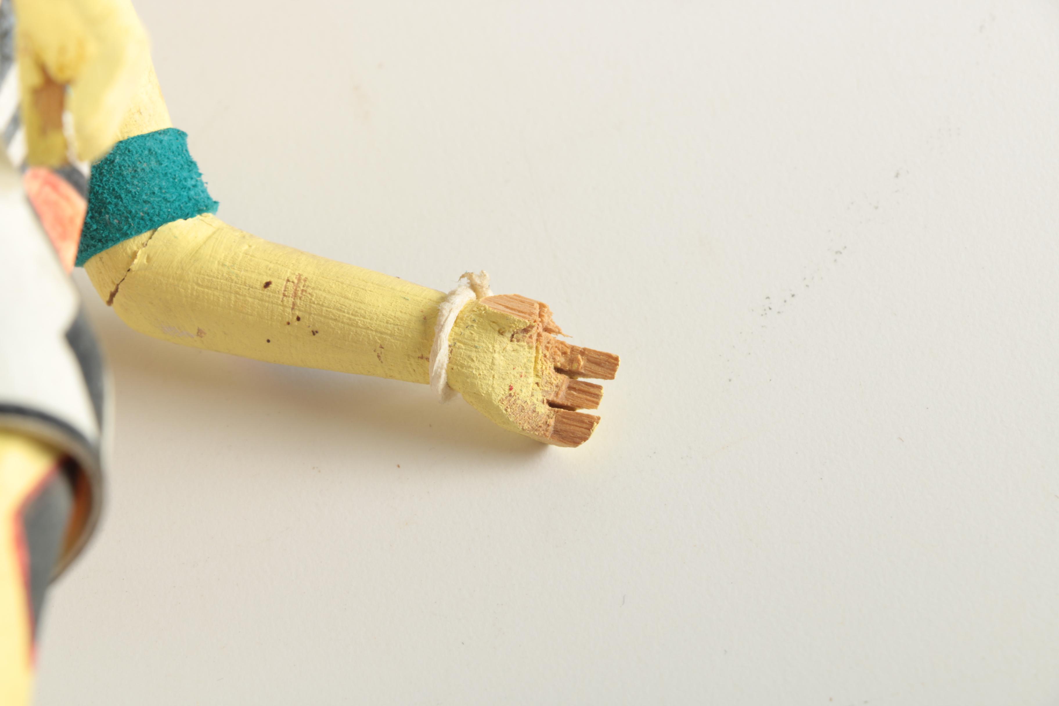 Carved Wood Chasing Star Kachina Doll