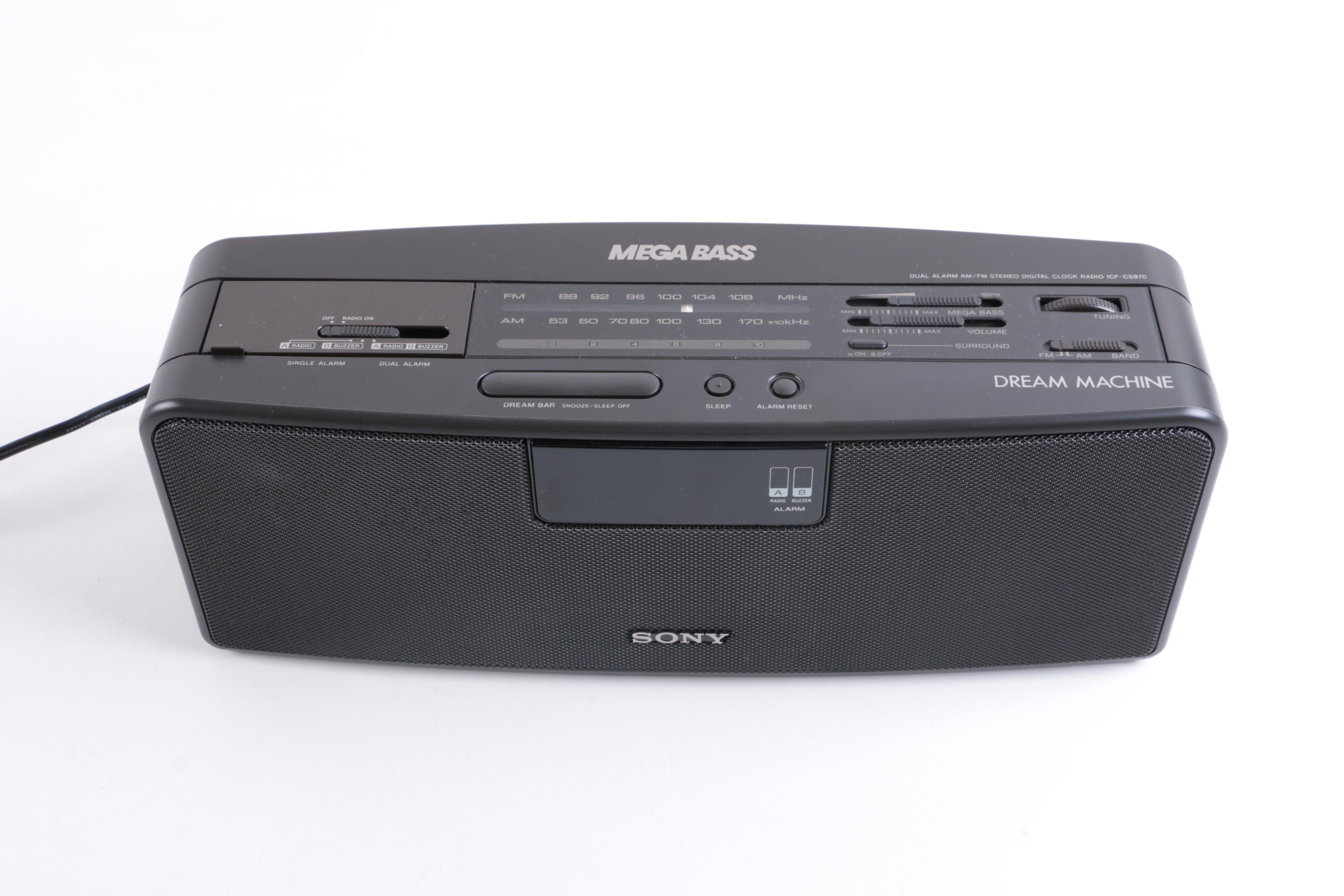 Sony "Dream Machine" Dual Alarm Clock Radio
