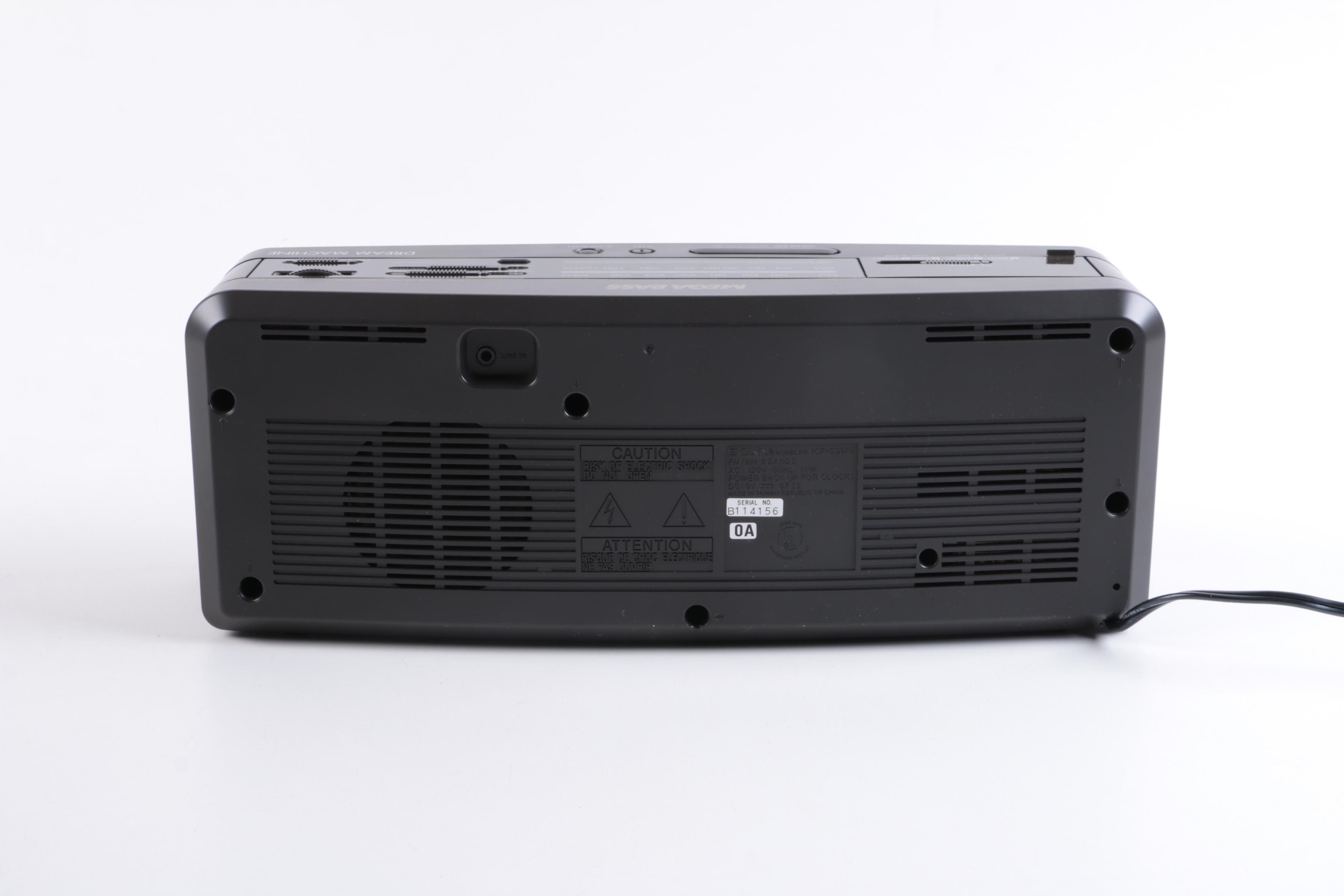 Sony "Dream Machine" Dual Alarm Clock Radio