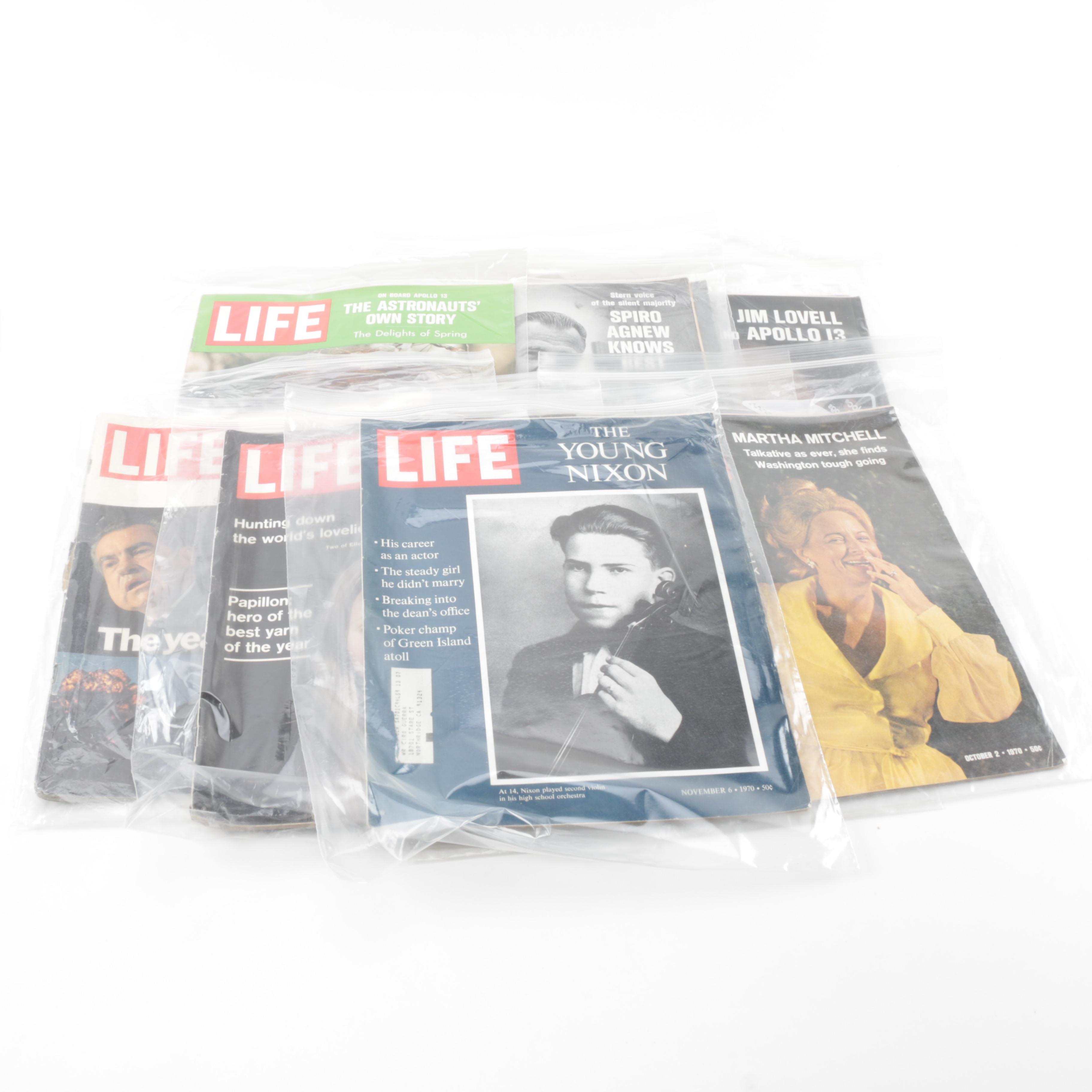 1970 "Life" Magazines Including "Jim Lovell and Apollo 13"