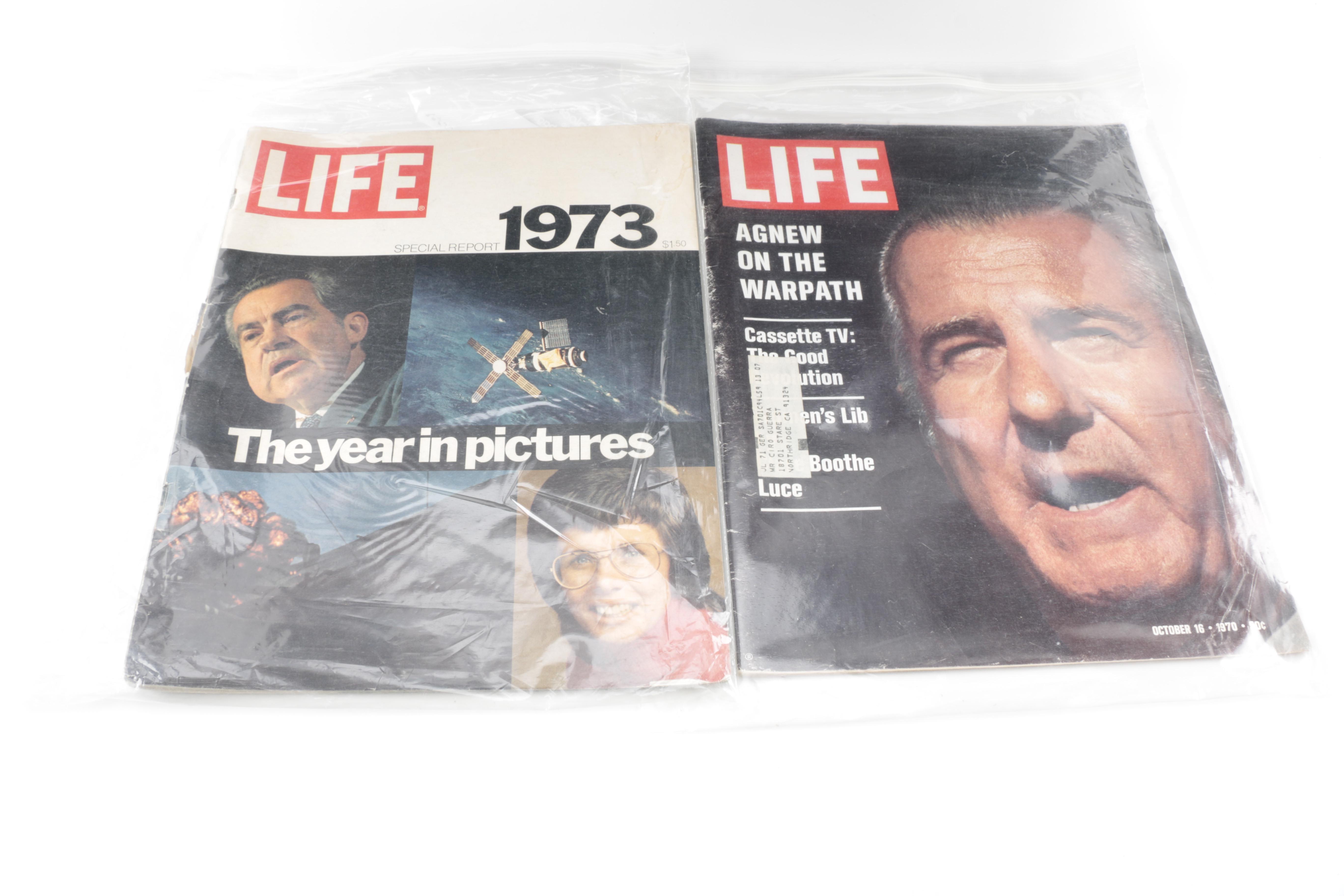 1970 "Life" Magazines Including "Jim Lovell and Apollo 13"