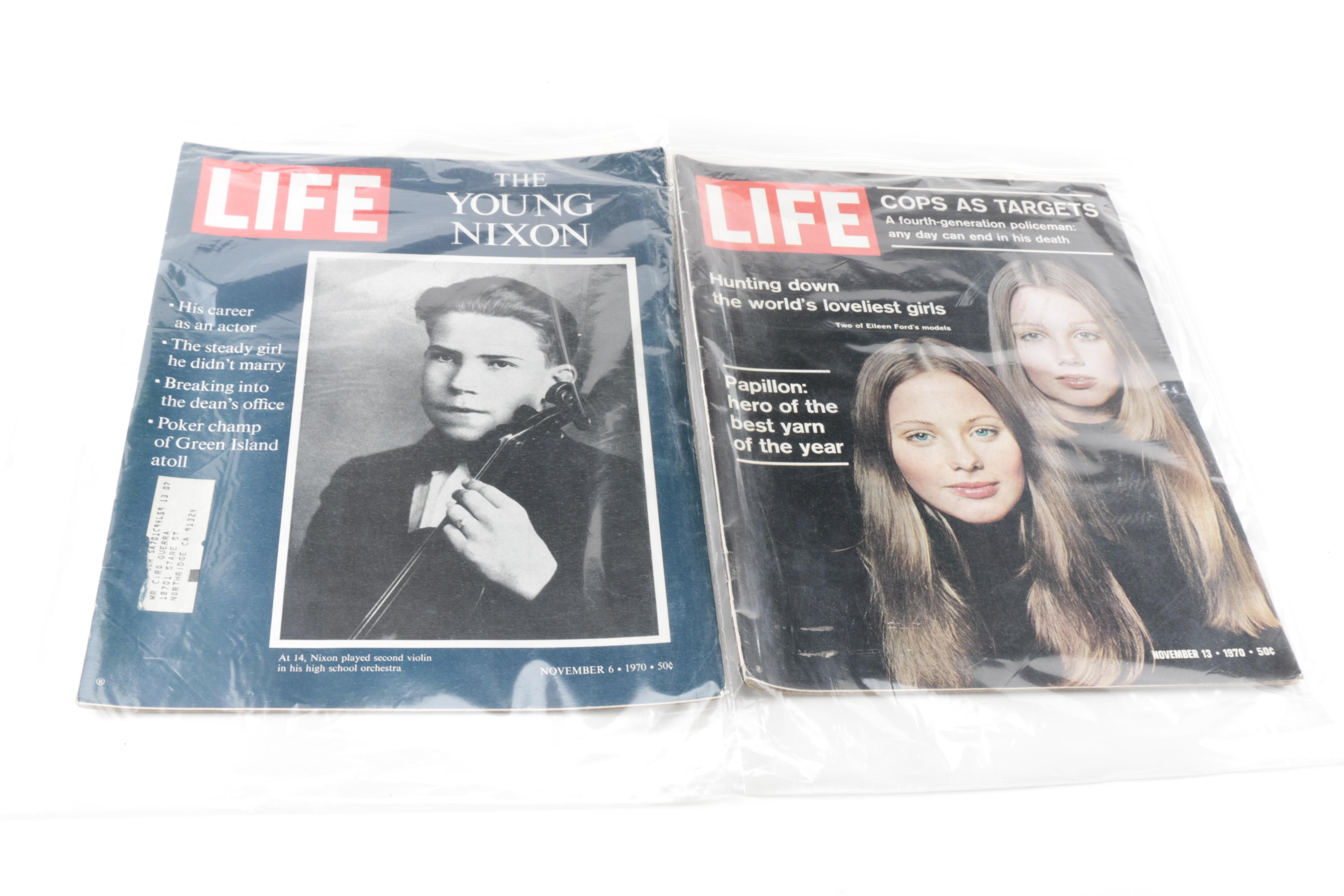 1970 "Life" Magazines Including "Jim Lovell and Apollo 13"
